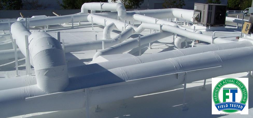 roof ducts after surecoat roof system